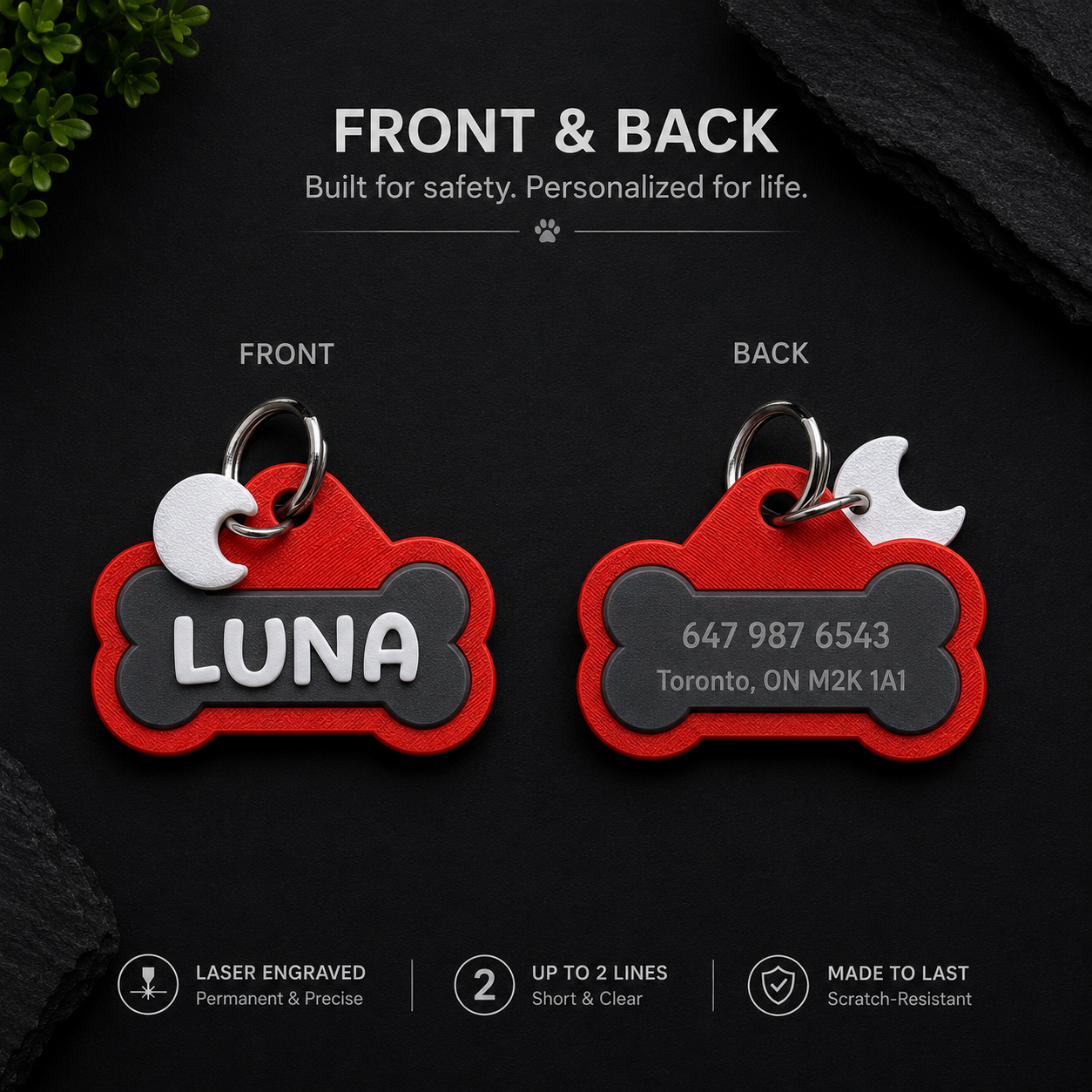 Custom 3D Printed Pet ID Tag