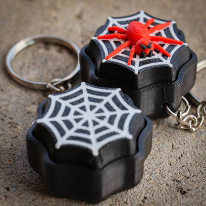 Spider Web Clicker Keychain