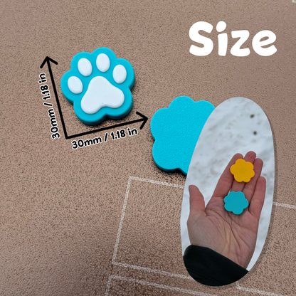 Paw Print Fridge Magnet – Hidden Strong Magnet, Cute Cat & Dog Design