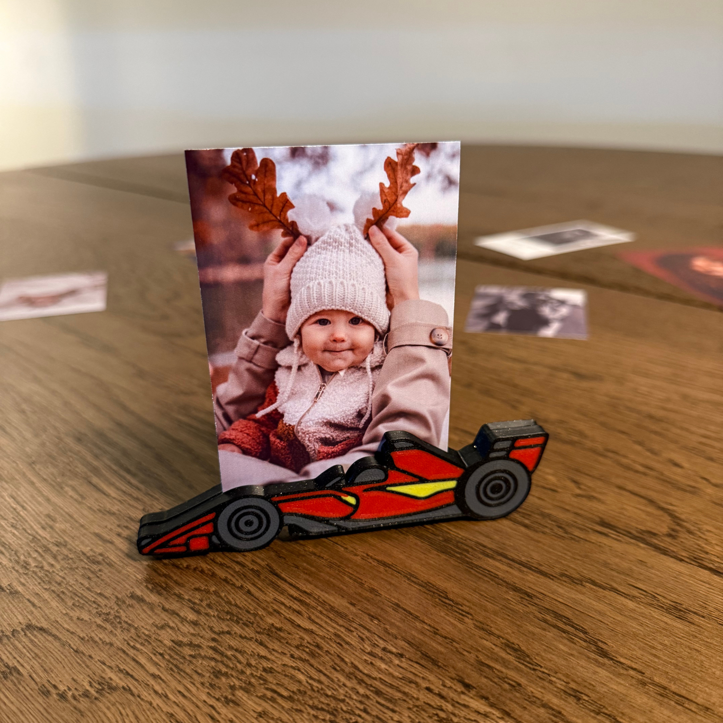 Magnetic Race Car Photo Holder – Cute Desk & Fridge Display (2-Piece Set)