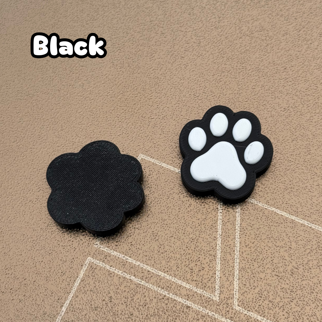 Paw Print Fridge Magnet – Hidden Strong Magnet, Cute Cat & Dog Design