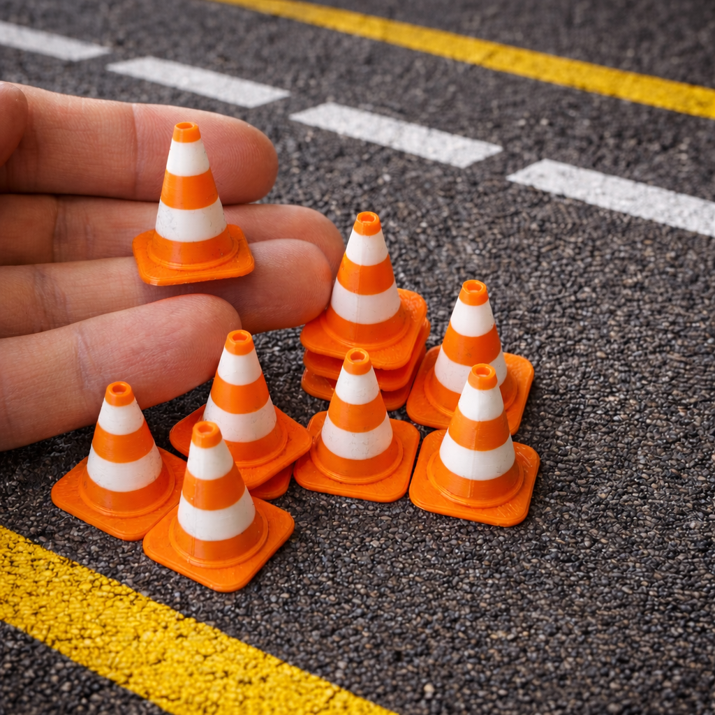 Tiny Traffic Cones