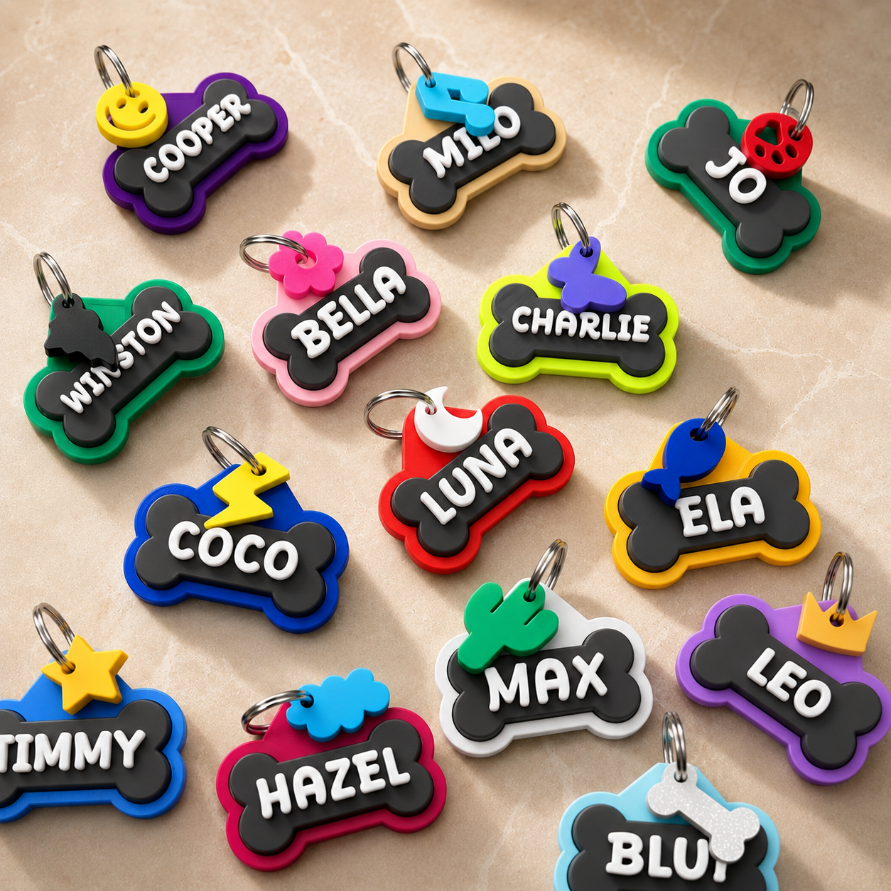 Custom 3D Printed Pet ID Tag