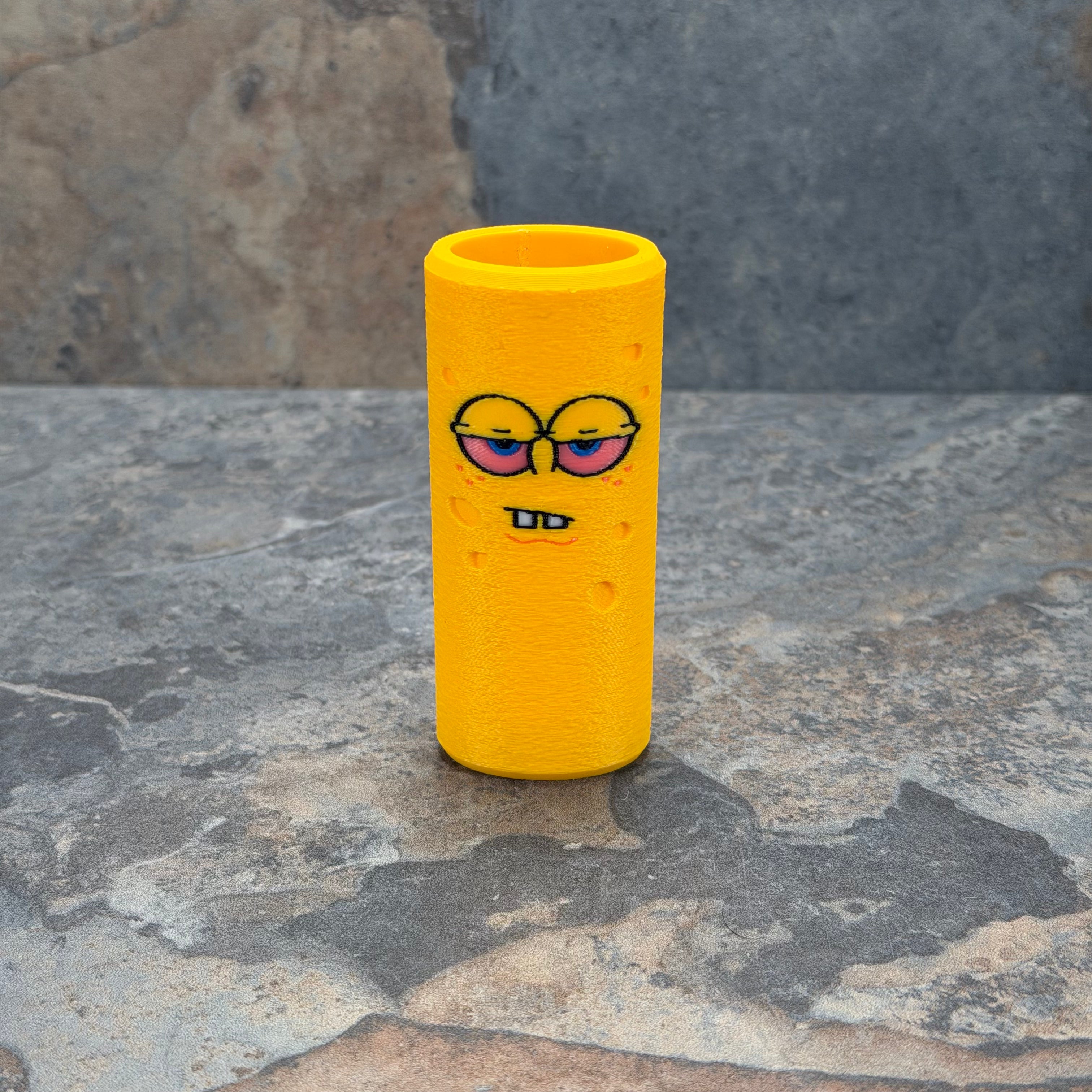 SpongeBob Lighter Sleeve | 3D Printed BIC Lighter Cover