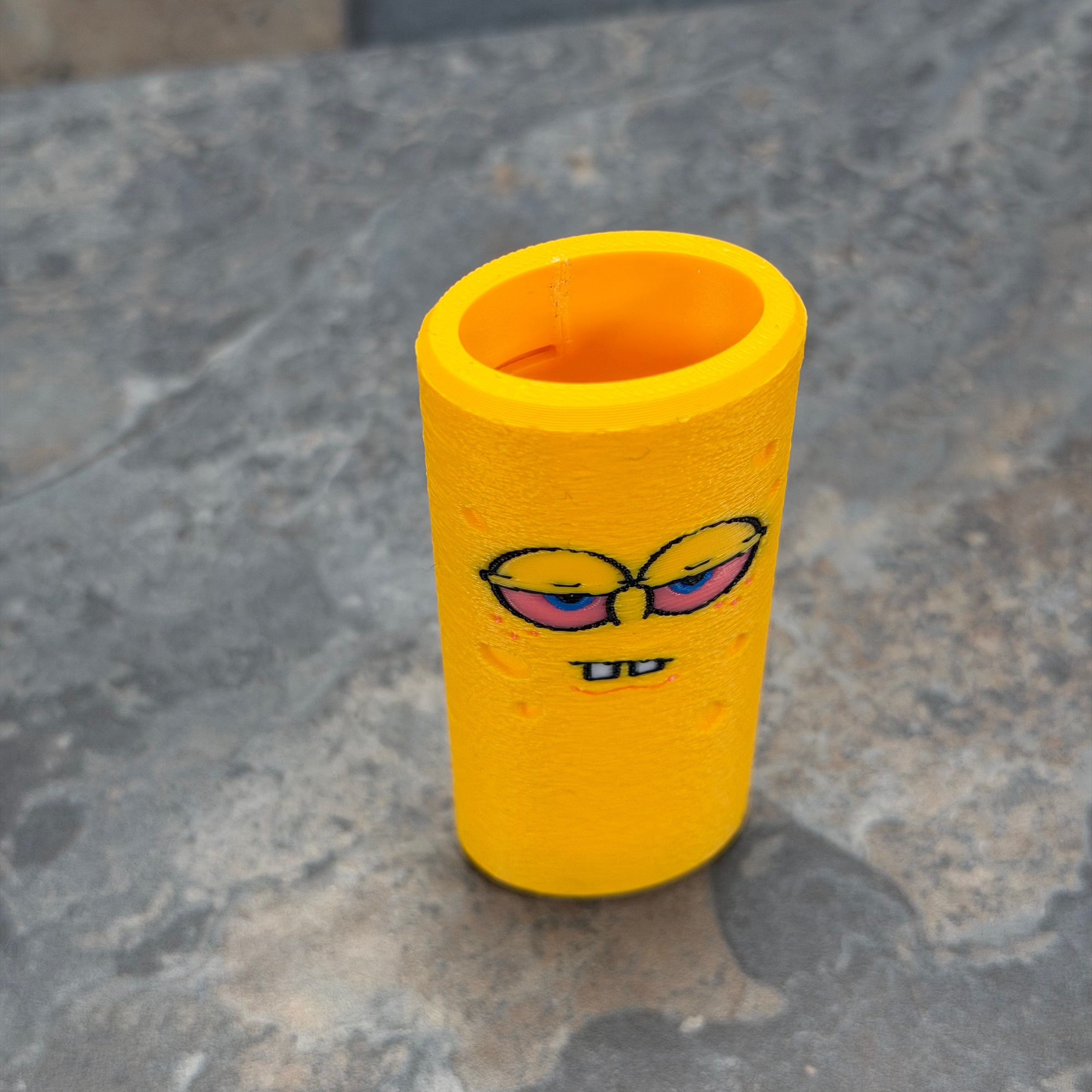 SpongeBob Lighter Sleeve | 3D Printed BIC Lighter Cover