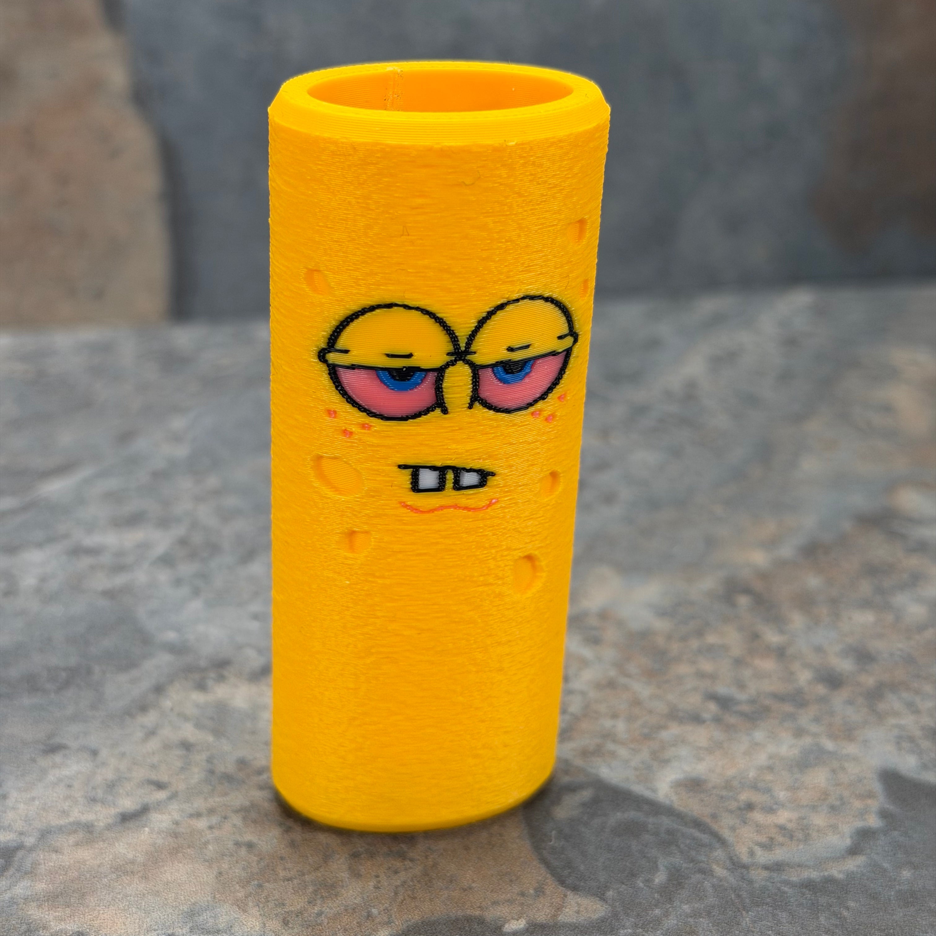SpongeBob Lighter Sleeve | 3D Printed BIC Lighter Cover