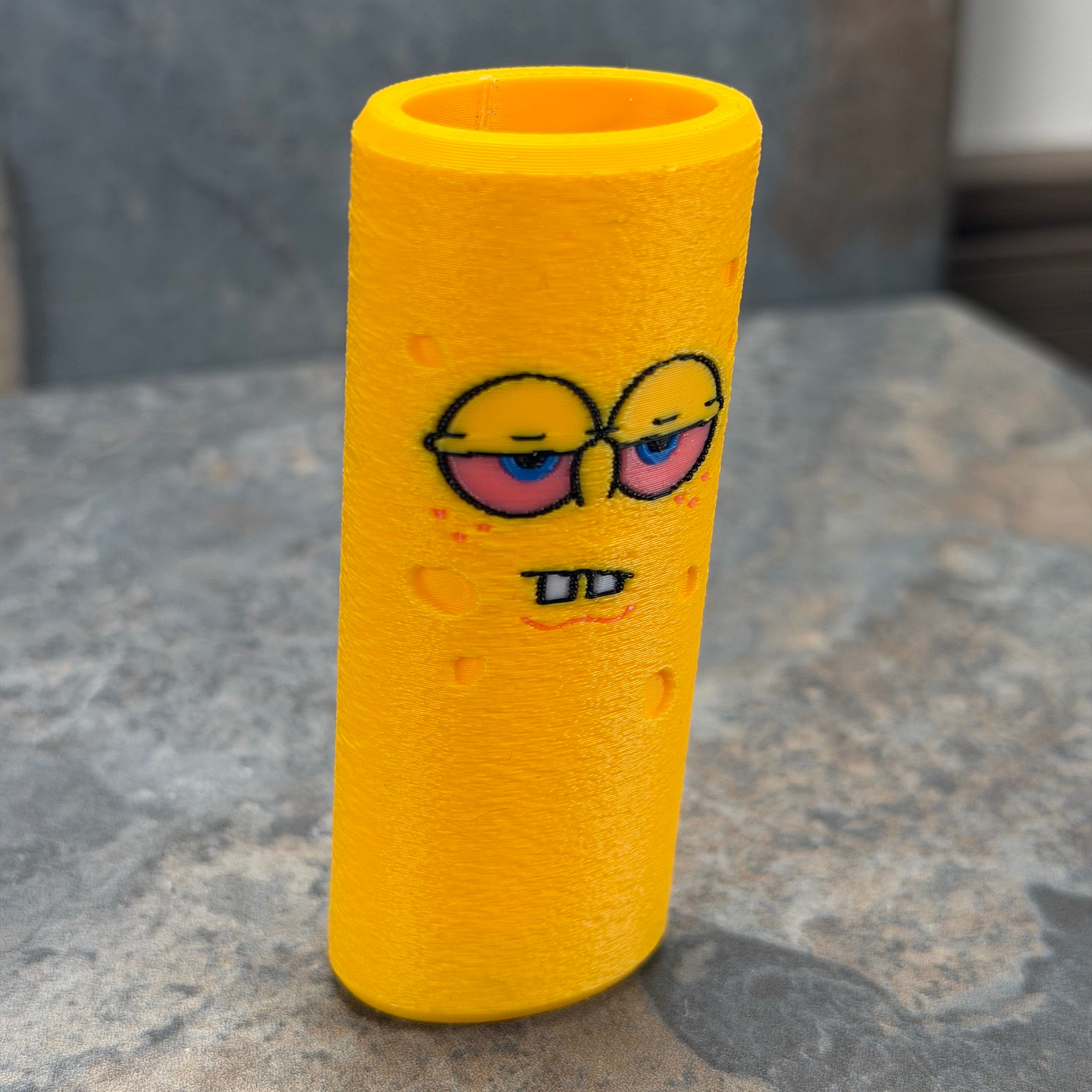 SpongeBob Lighter Sleeve | 3D Printed BIC Lighter Cover