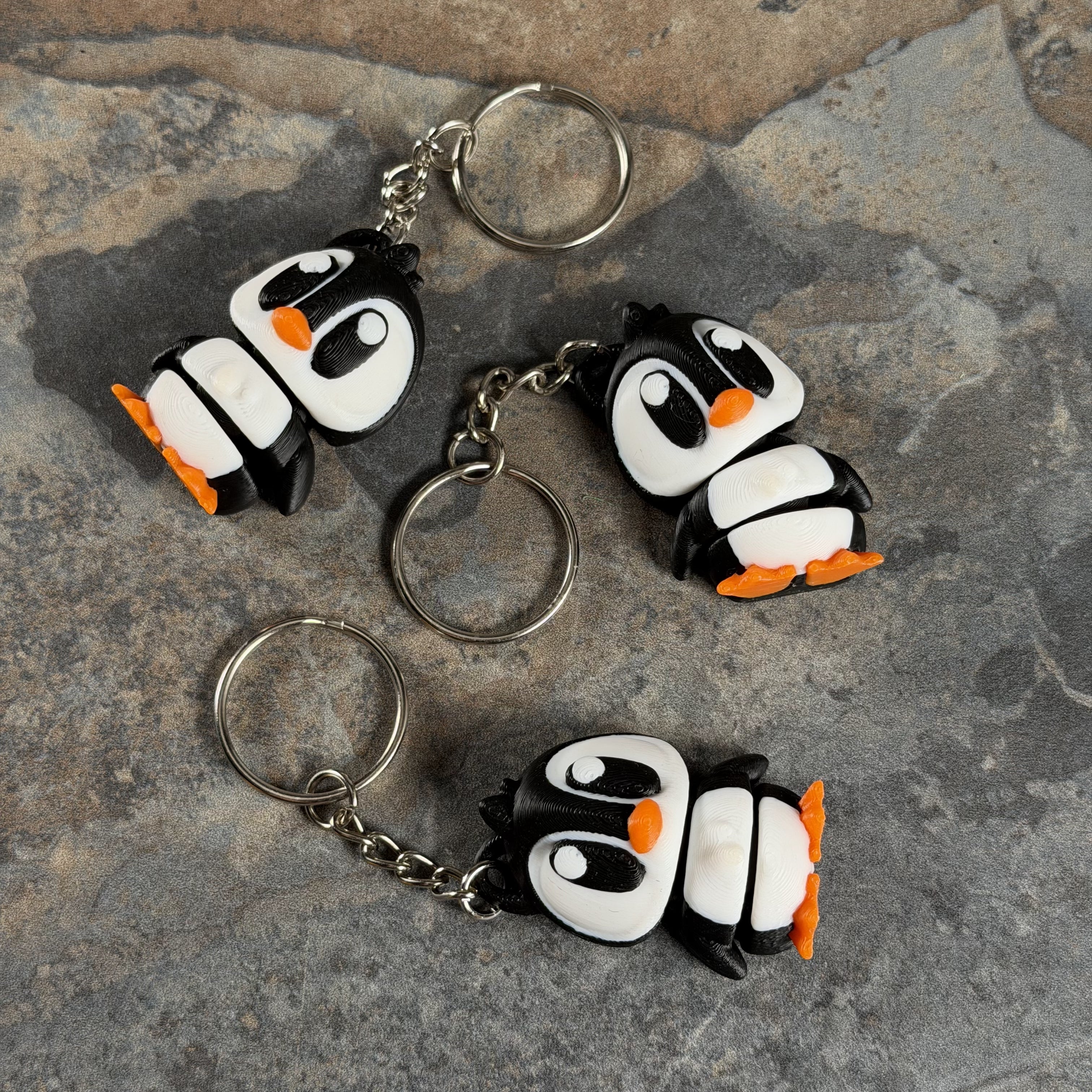 Big Eye Penguin Keychain