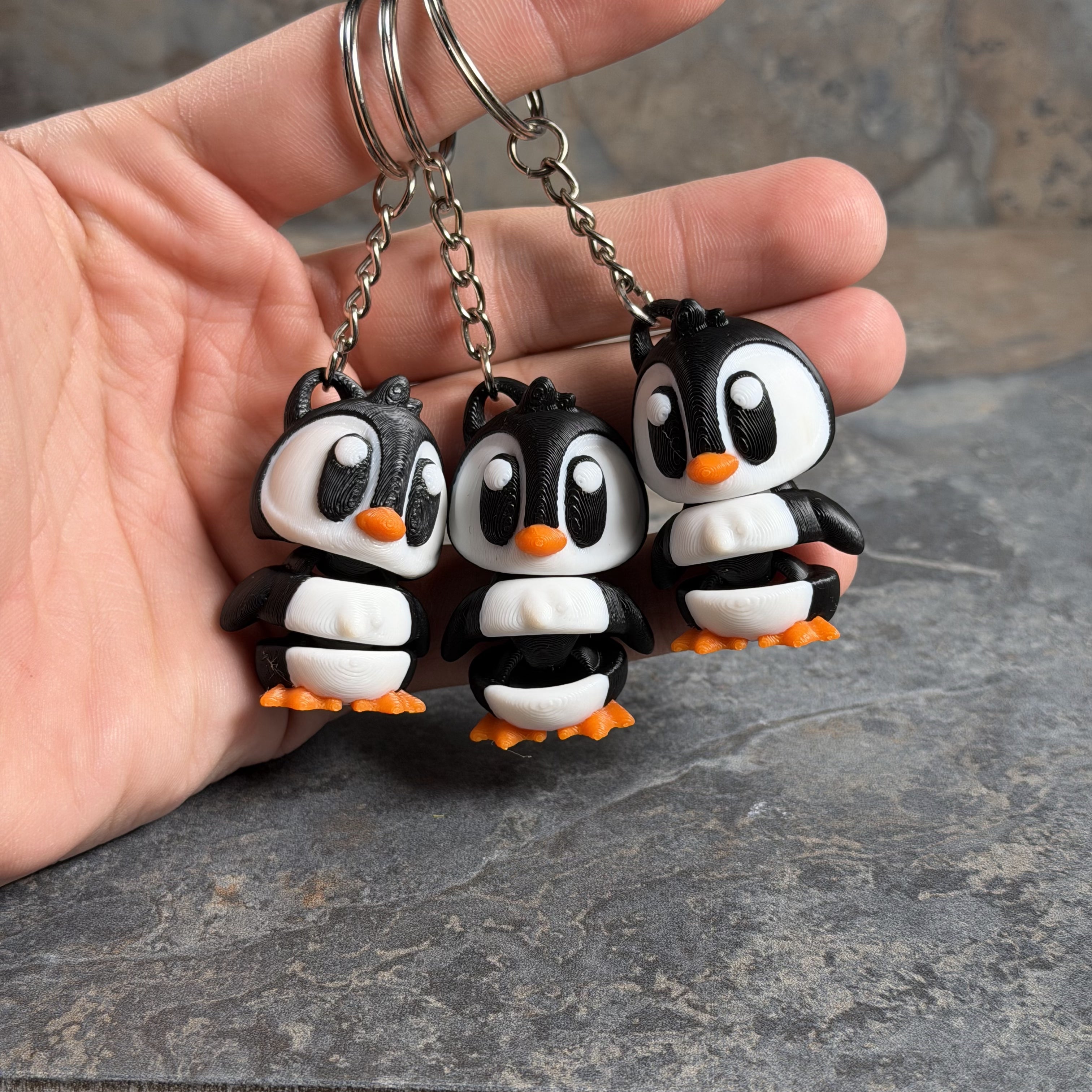 Big Eye Penguin Keychain