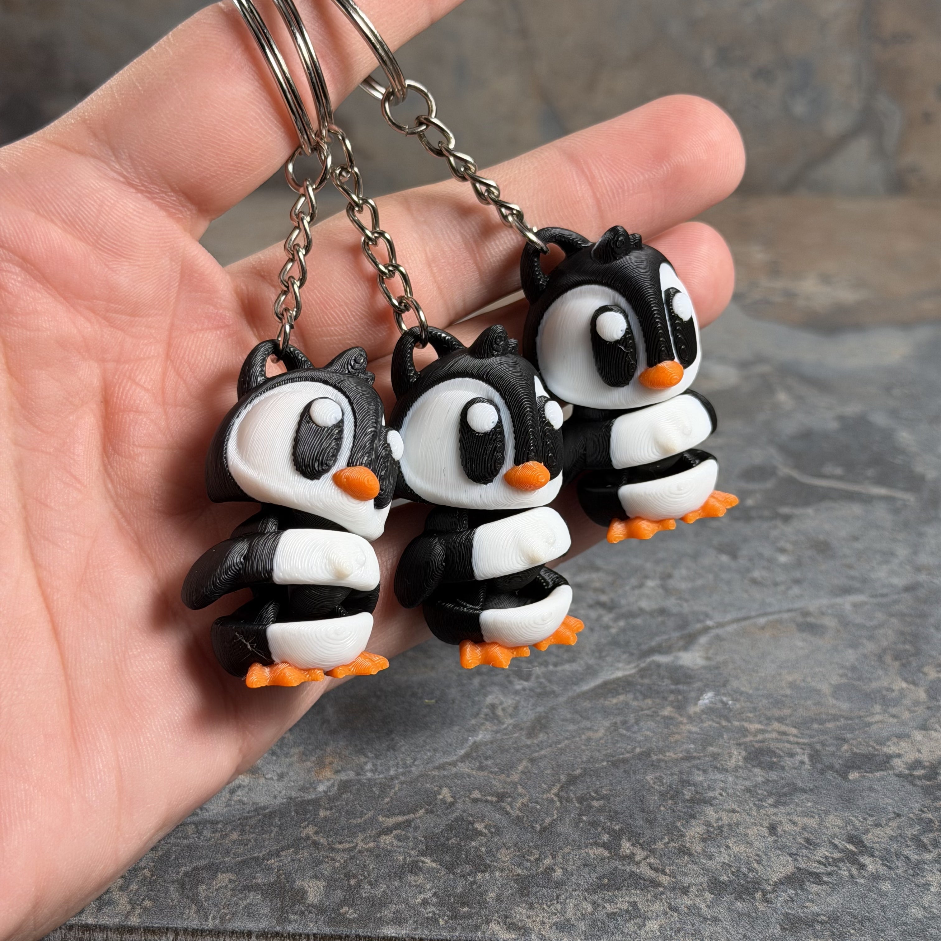 Big Eye Penguin Keychain