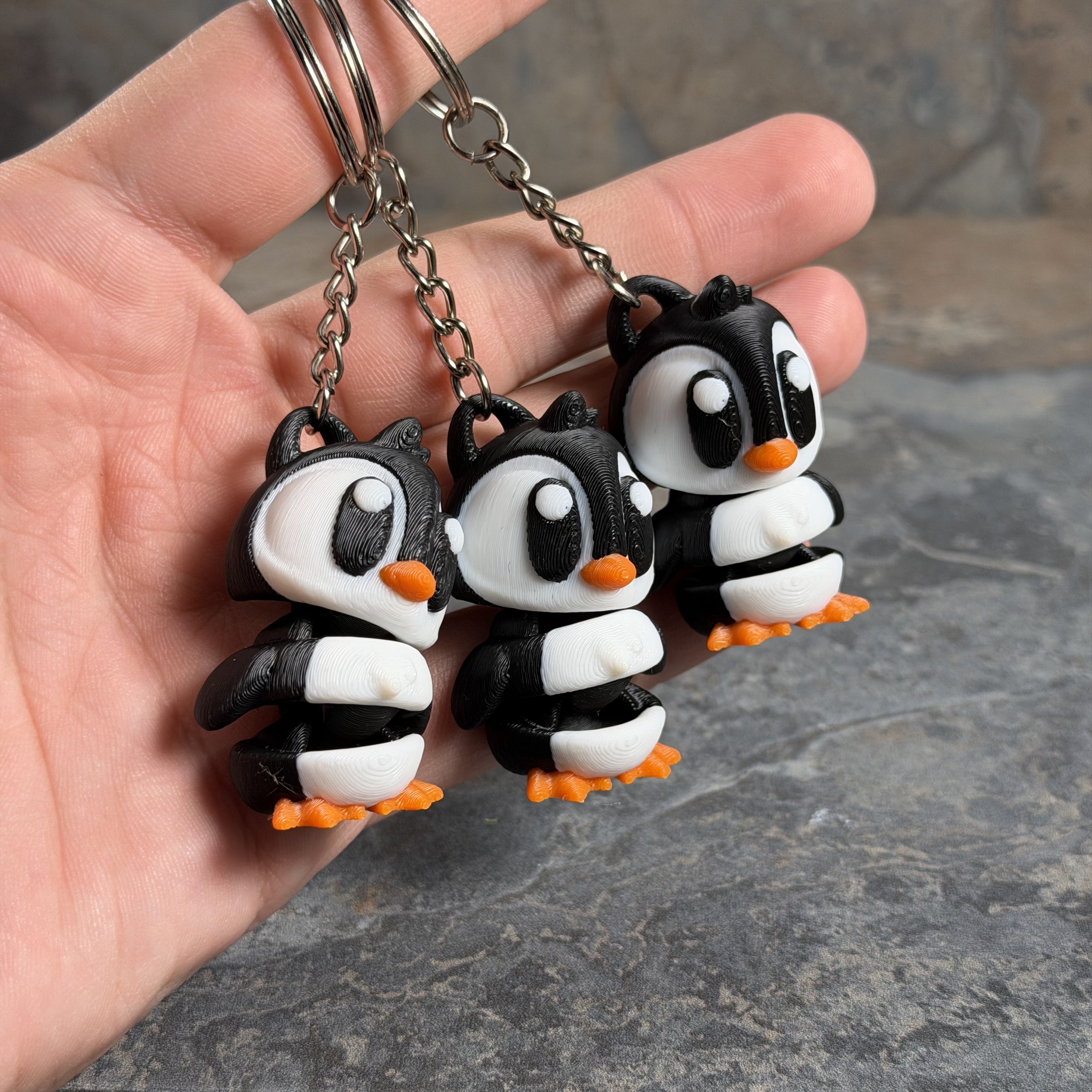 Big Eye Penguin Keychain
