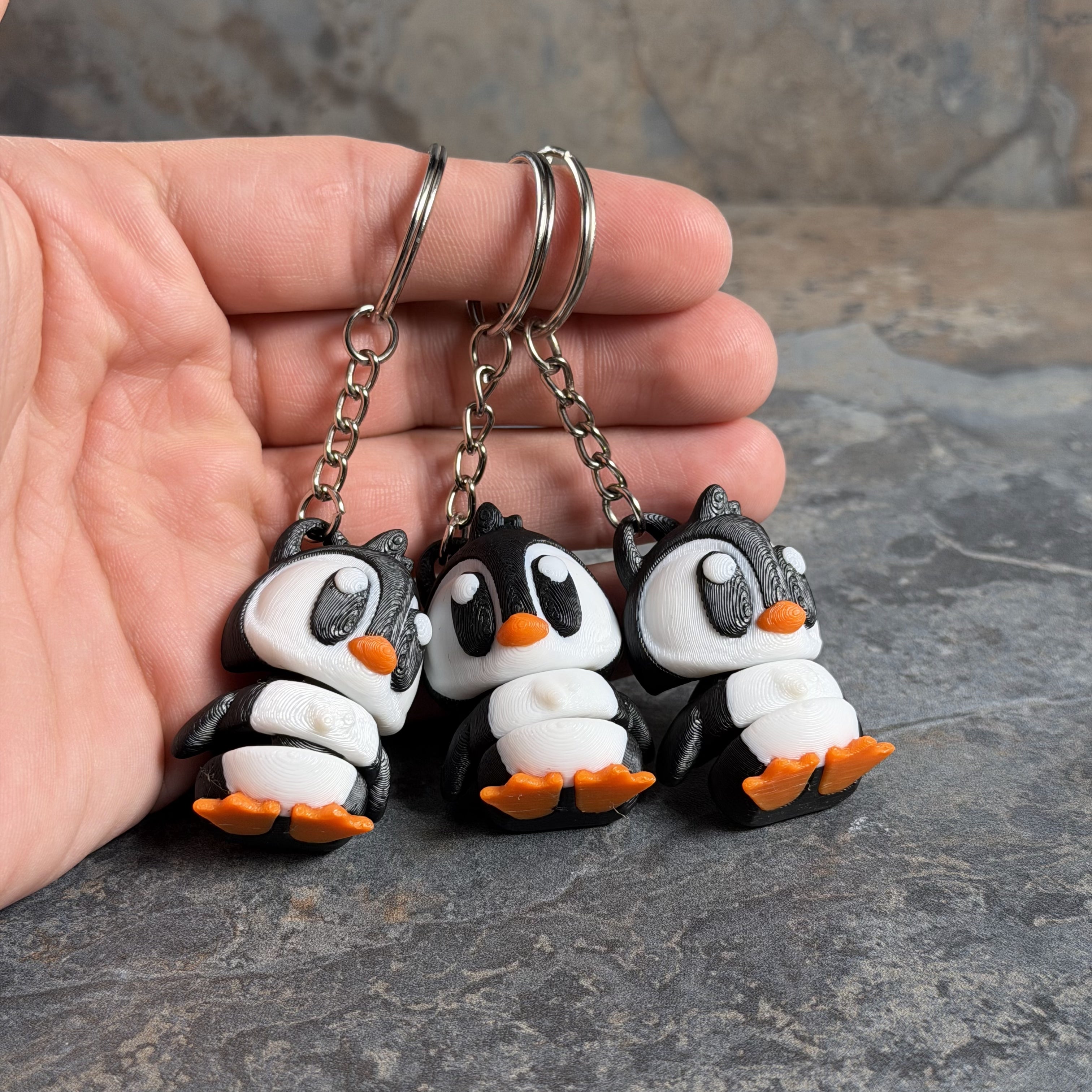 Big Eye Penguin Keychain