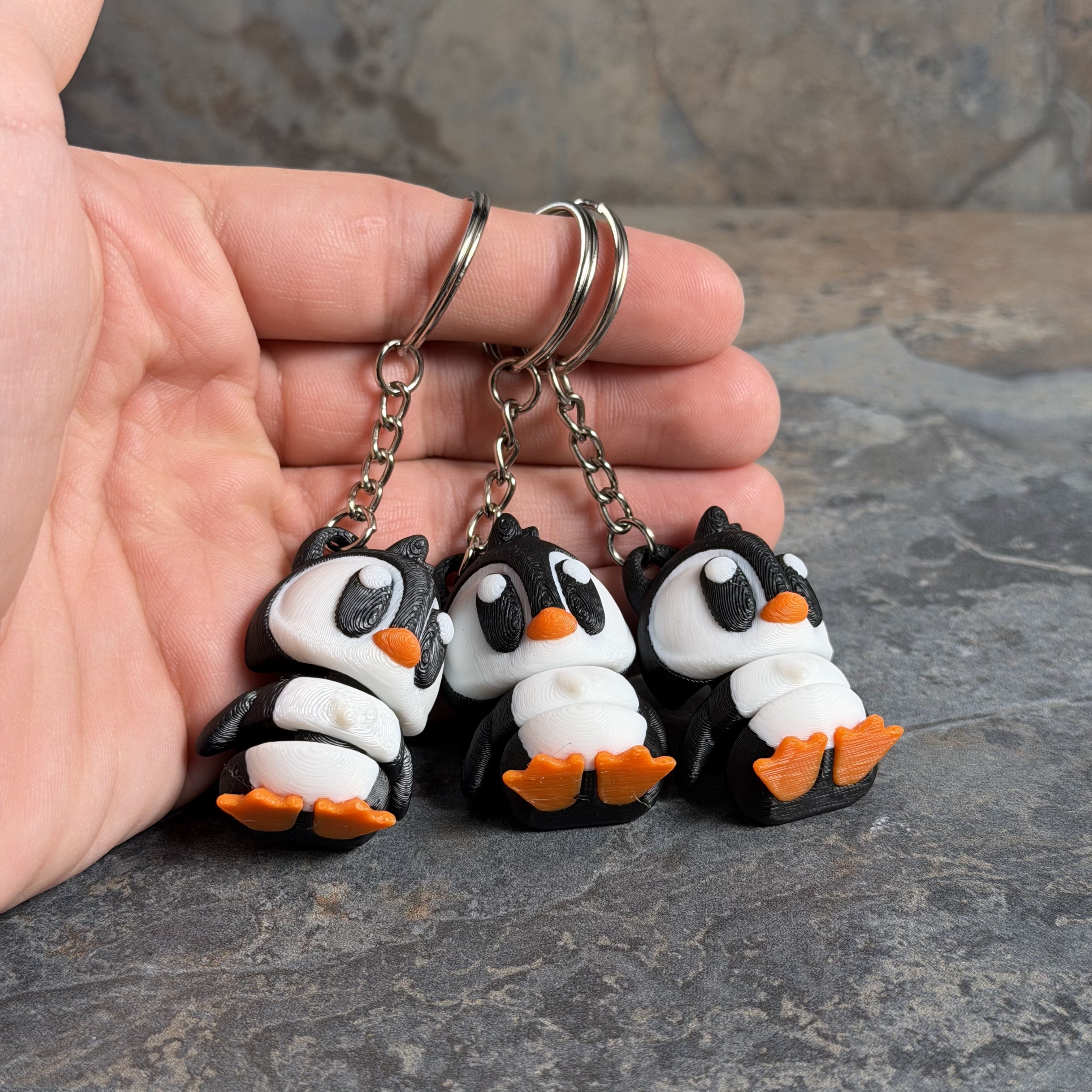 Big Eye Penguin Keychain