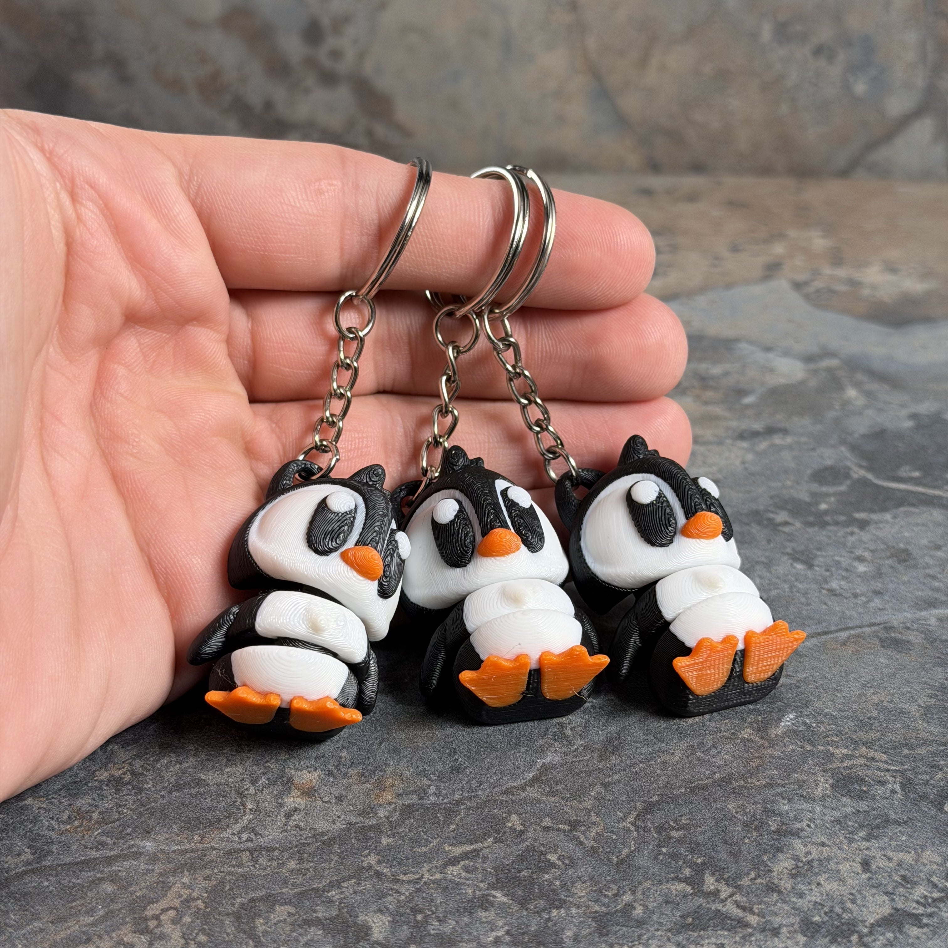 Big Eye Penguin Keychain