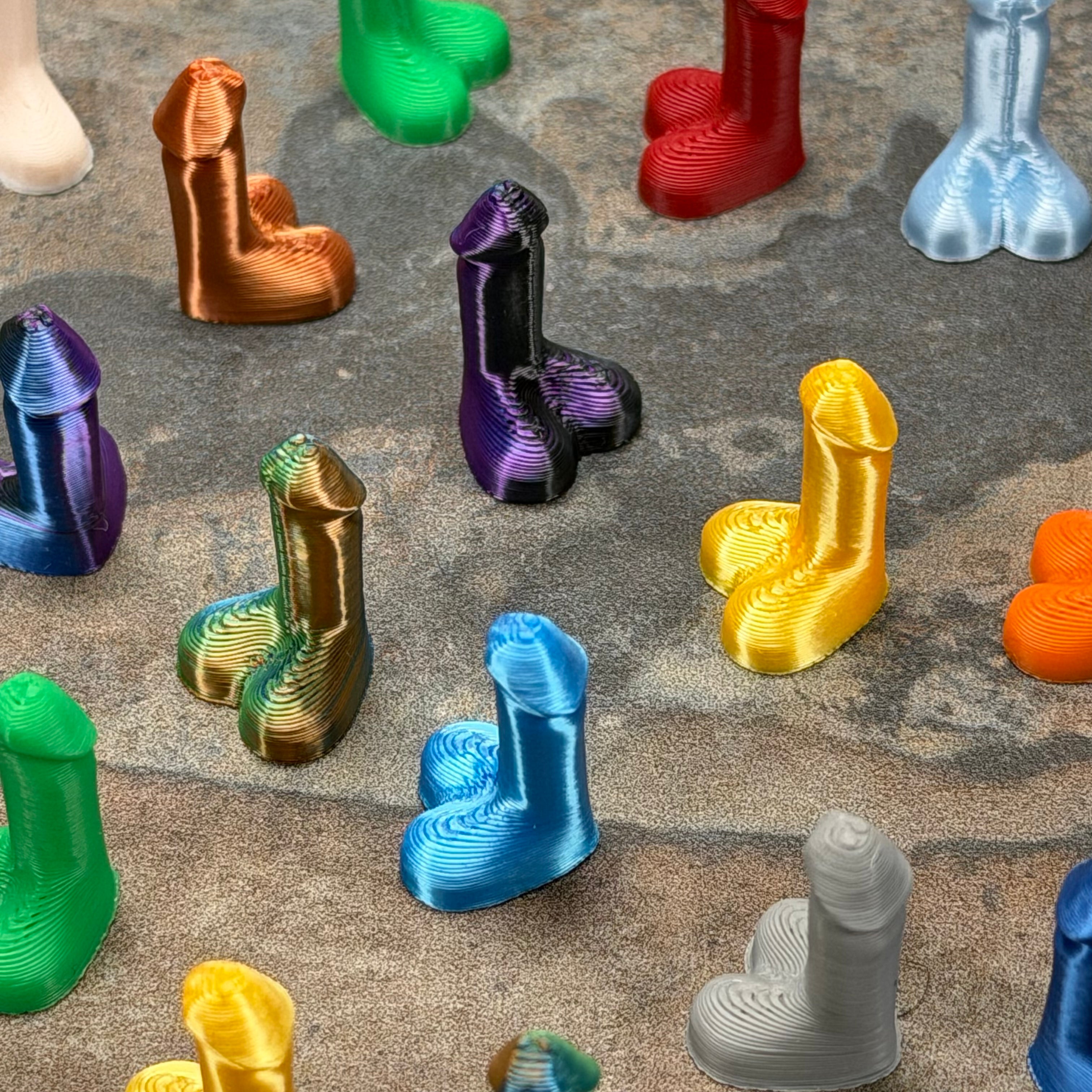 25 Pieces Mini Heart Penis Toys