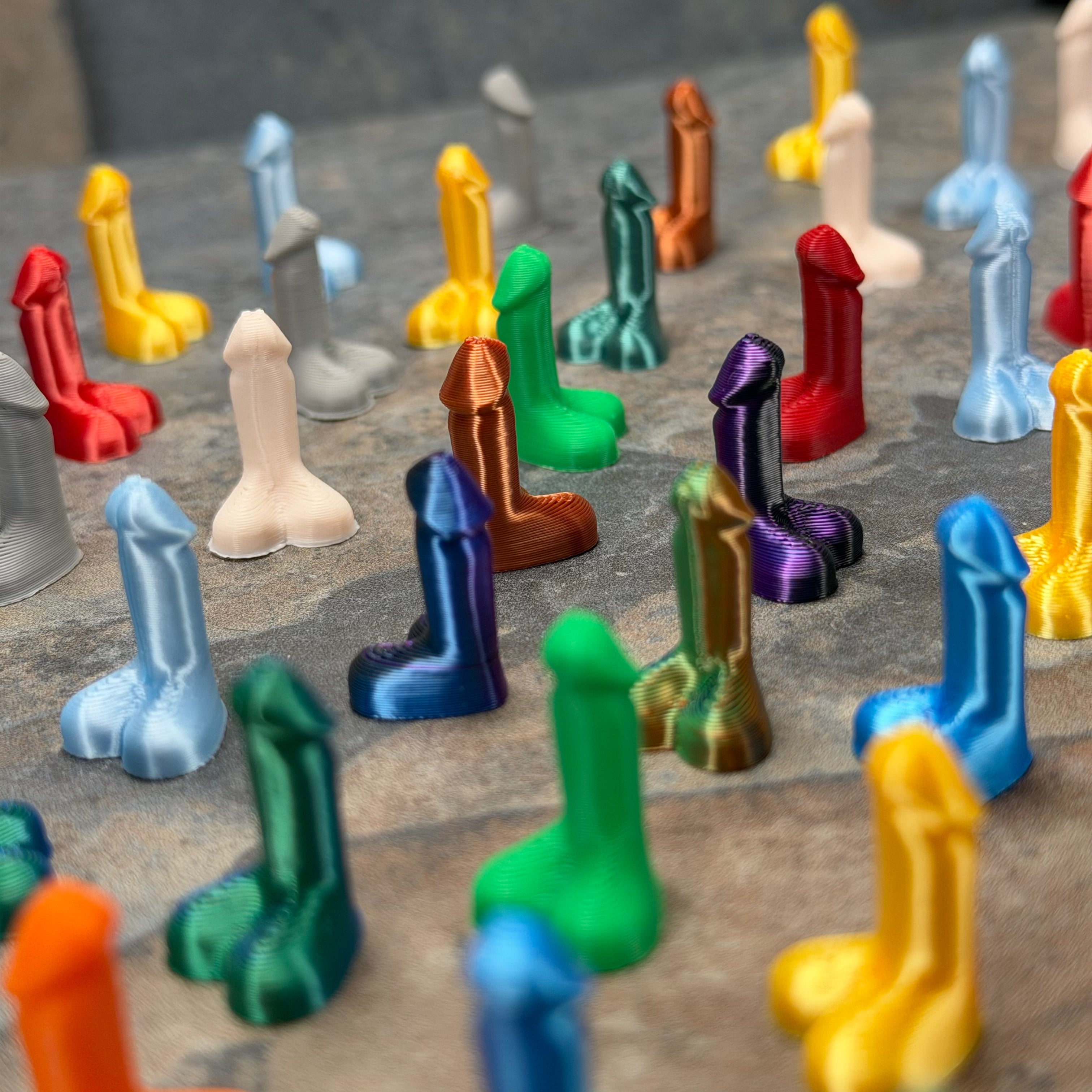 25 Pieces Mini Heart Penis Toys