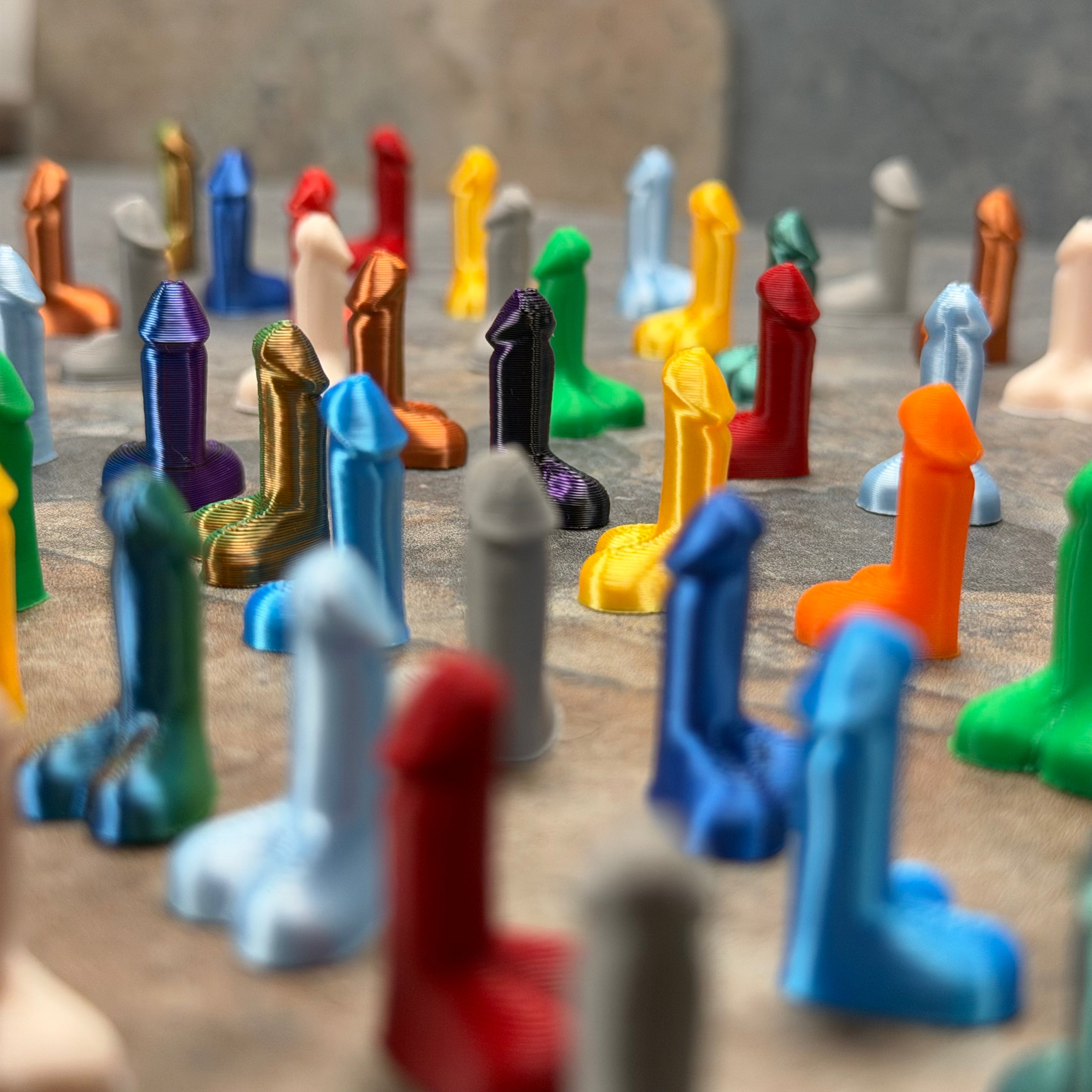 25 Pieces Mini Heart Penis Toys