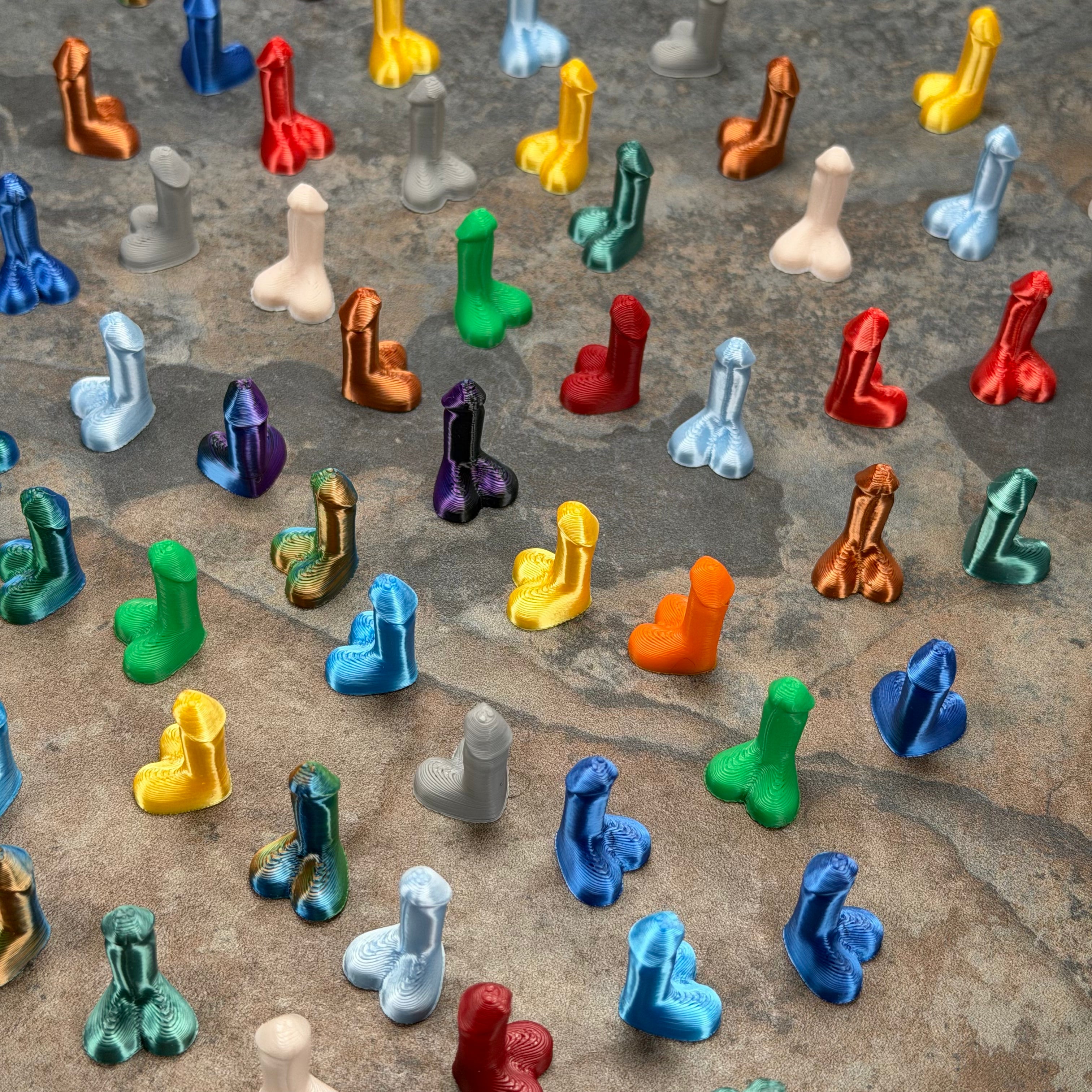 25 Pieces Mini Heart Penis Toys