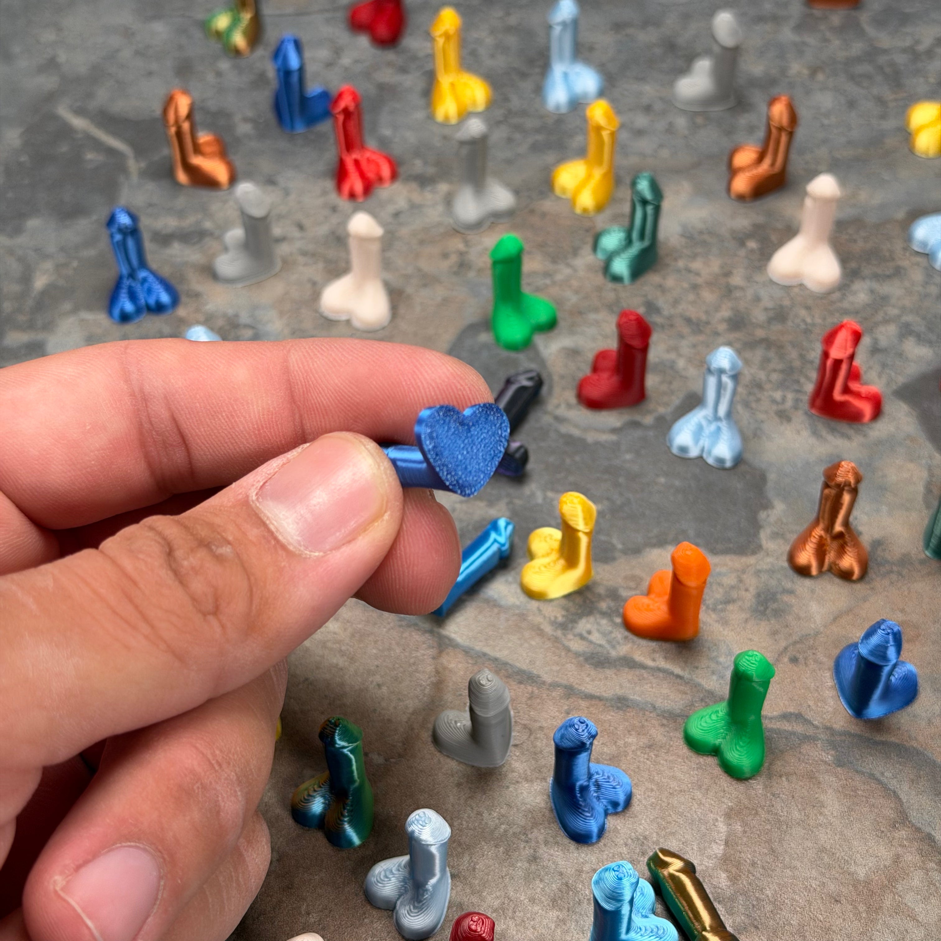 25 Pieces Mini Heart Penis Toys